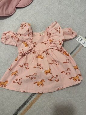 Tucker + Tate Pink Horse Ruffle Dress